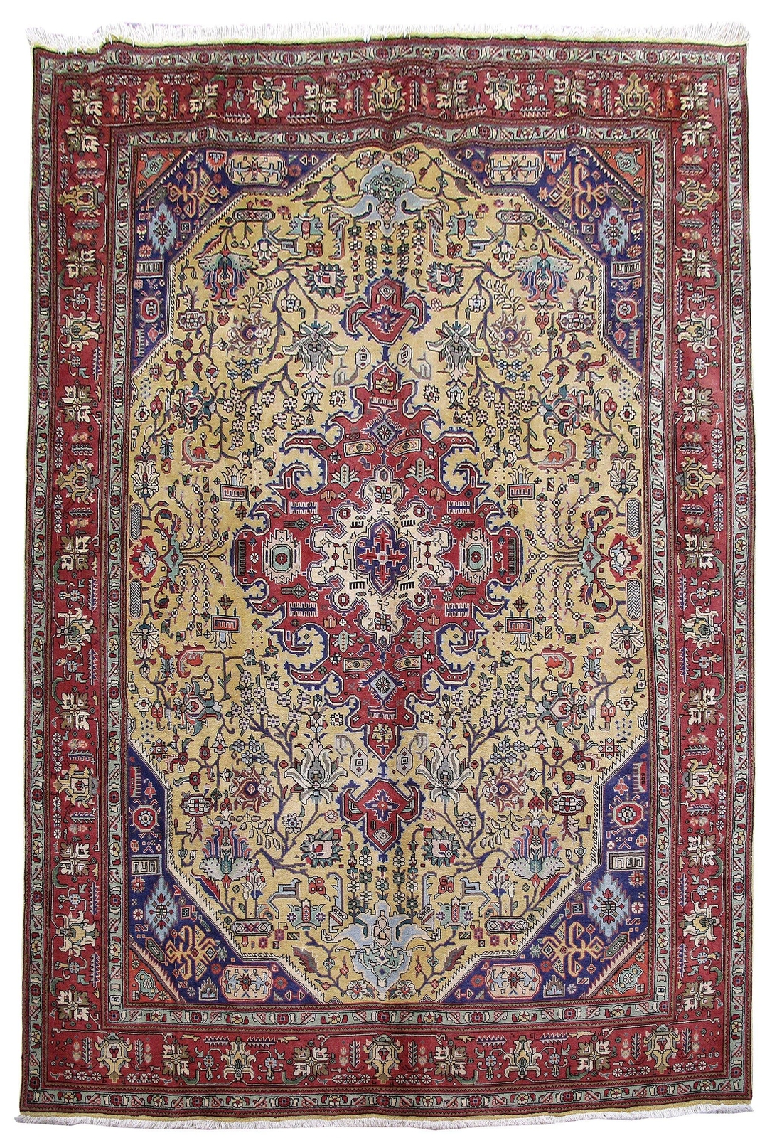 8×12′ Ivory Perssiaan Tabreez Rug 80748