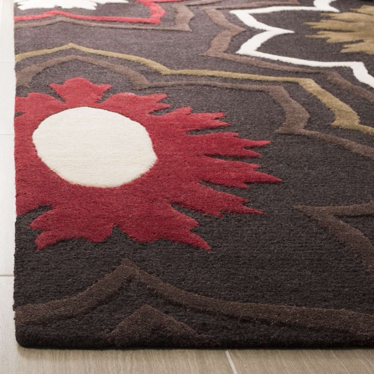 SAFAVIEH Soho SOH857A Handmade Brown / Multi Rug