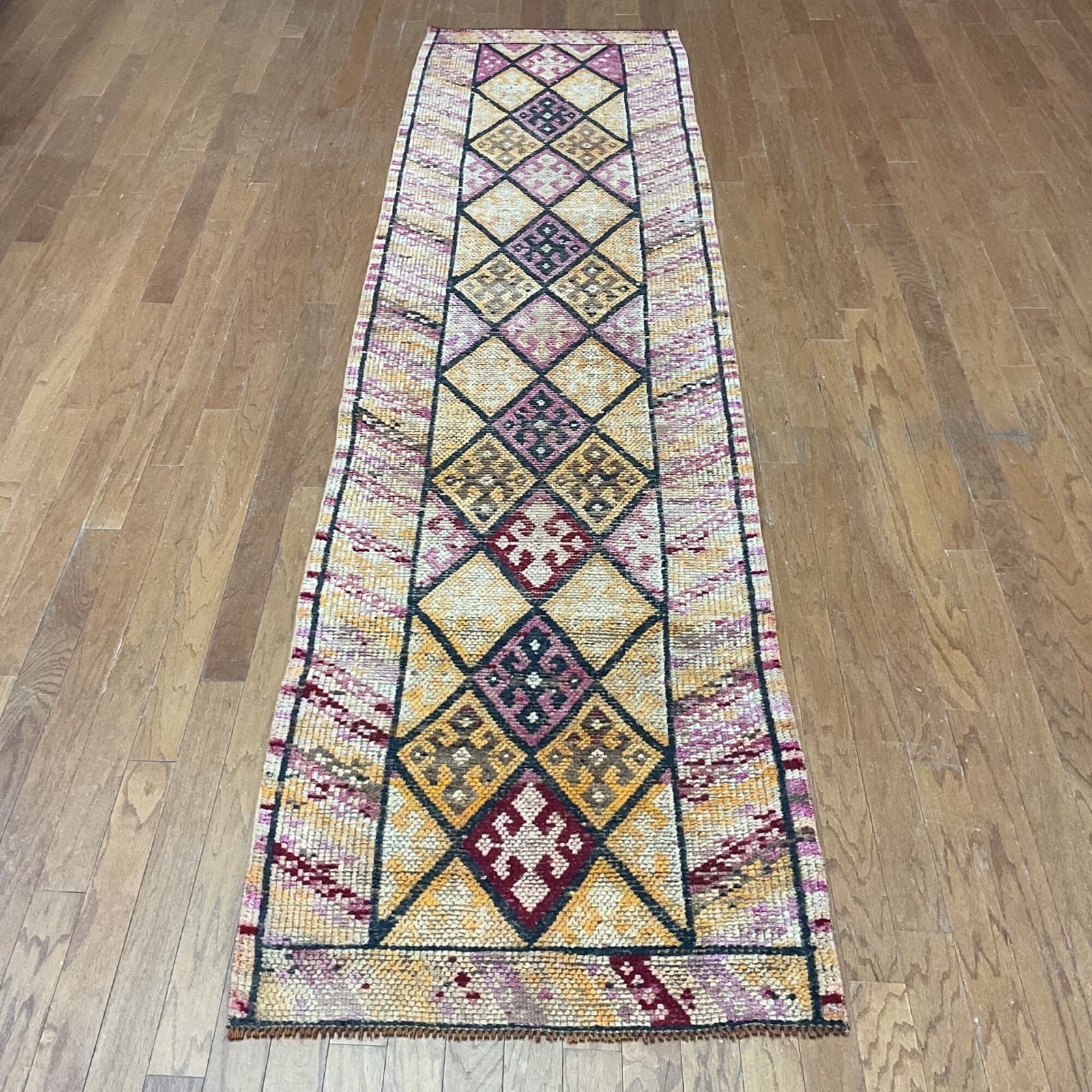 Handmade Turkish Oushak Wool Runner(2’9 X 10’11)