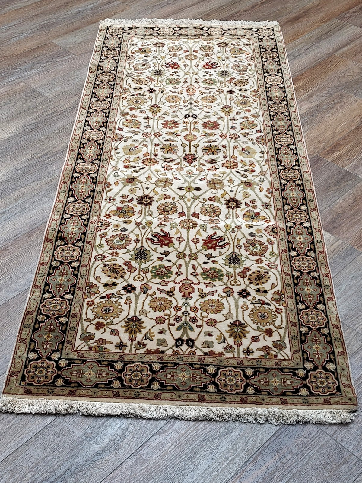Turtkish Rug,Silk&wool Royal Design Bohemian Turkish Runner Rug, 2.8×6.3 Ft