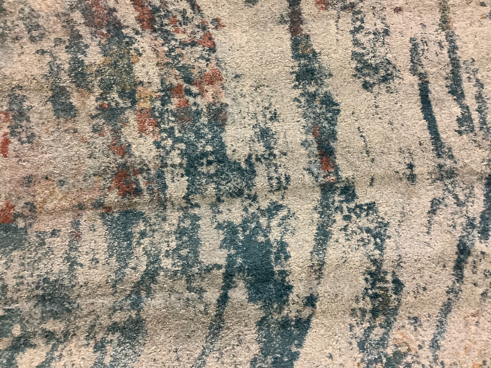 IVORY / DARK BLUE 8′-0″ x 10′-0″ Flaw in Rug, Reduced Price 1172676848 TUL236A-8