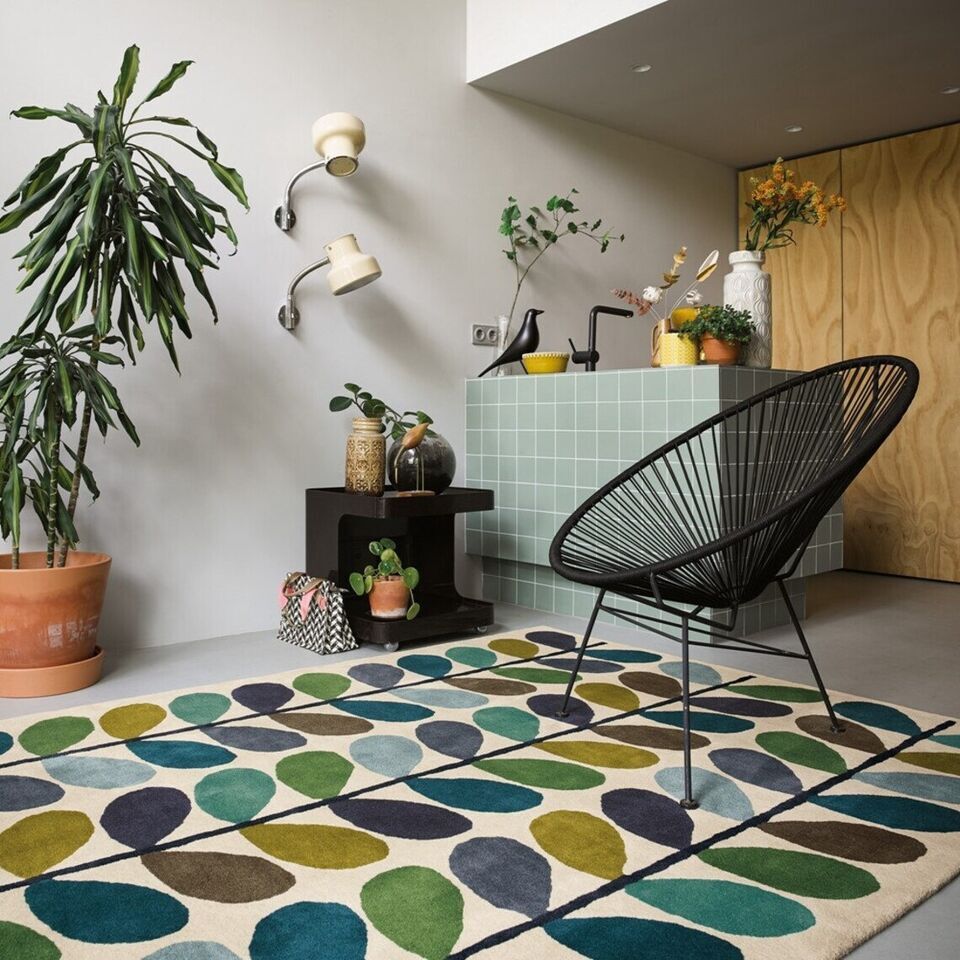 Balloon Green Modern Wool Area Rugs | Hand Tufted Rug | area rug | Designer Rugs