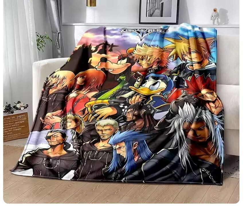 Kingdom Hearts Blanket 200 x 150CM Thick Blanket Quilt
