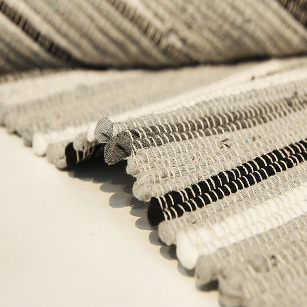 Chindi Rag Rug, Machine Washable Cotton Reversible Rag Rug Hand Woven Multi C…