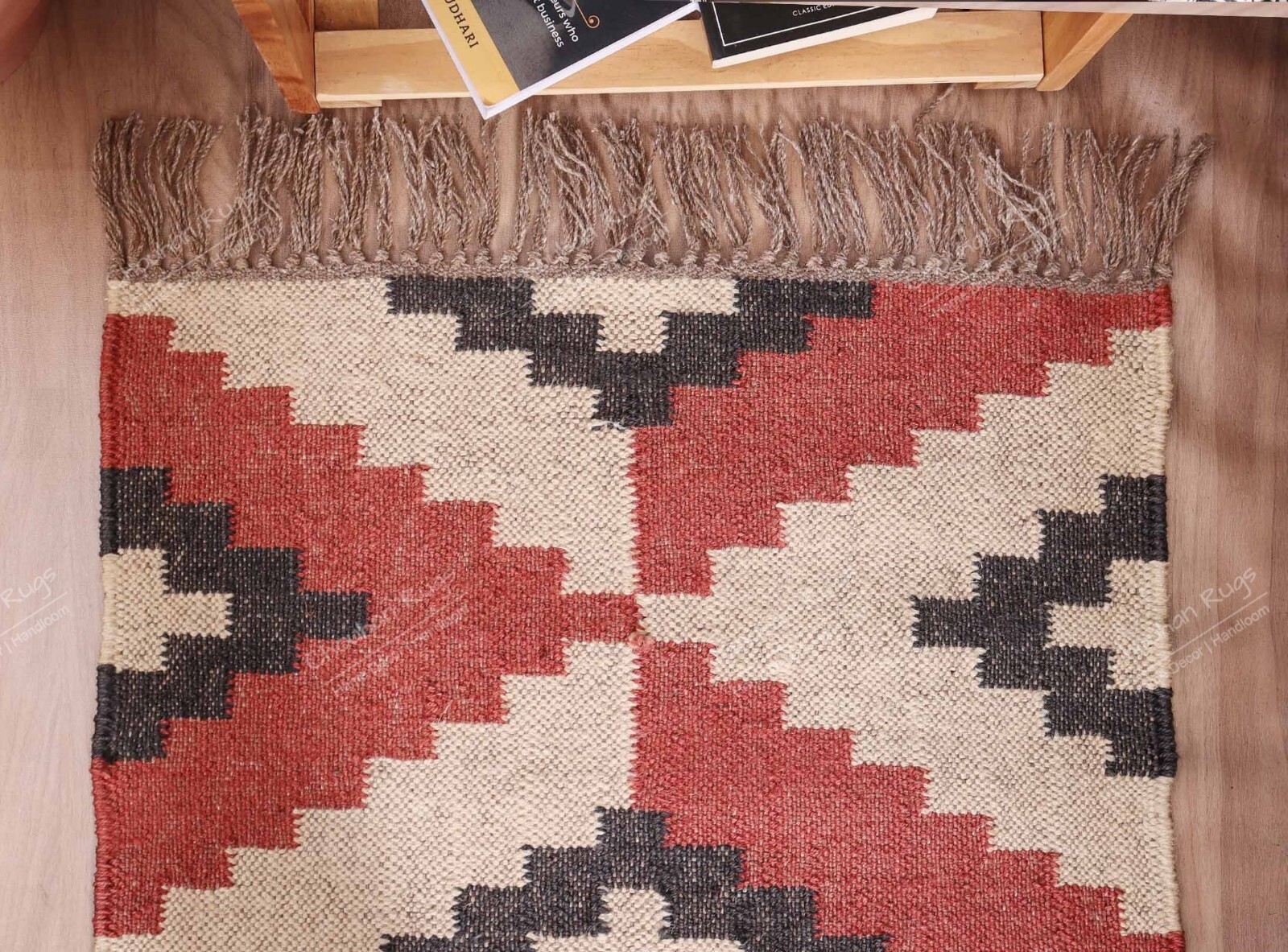 Vintage Turkish Hand-Woven Kilim Flat Weave Area Rug Vintage New Hand-Woven