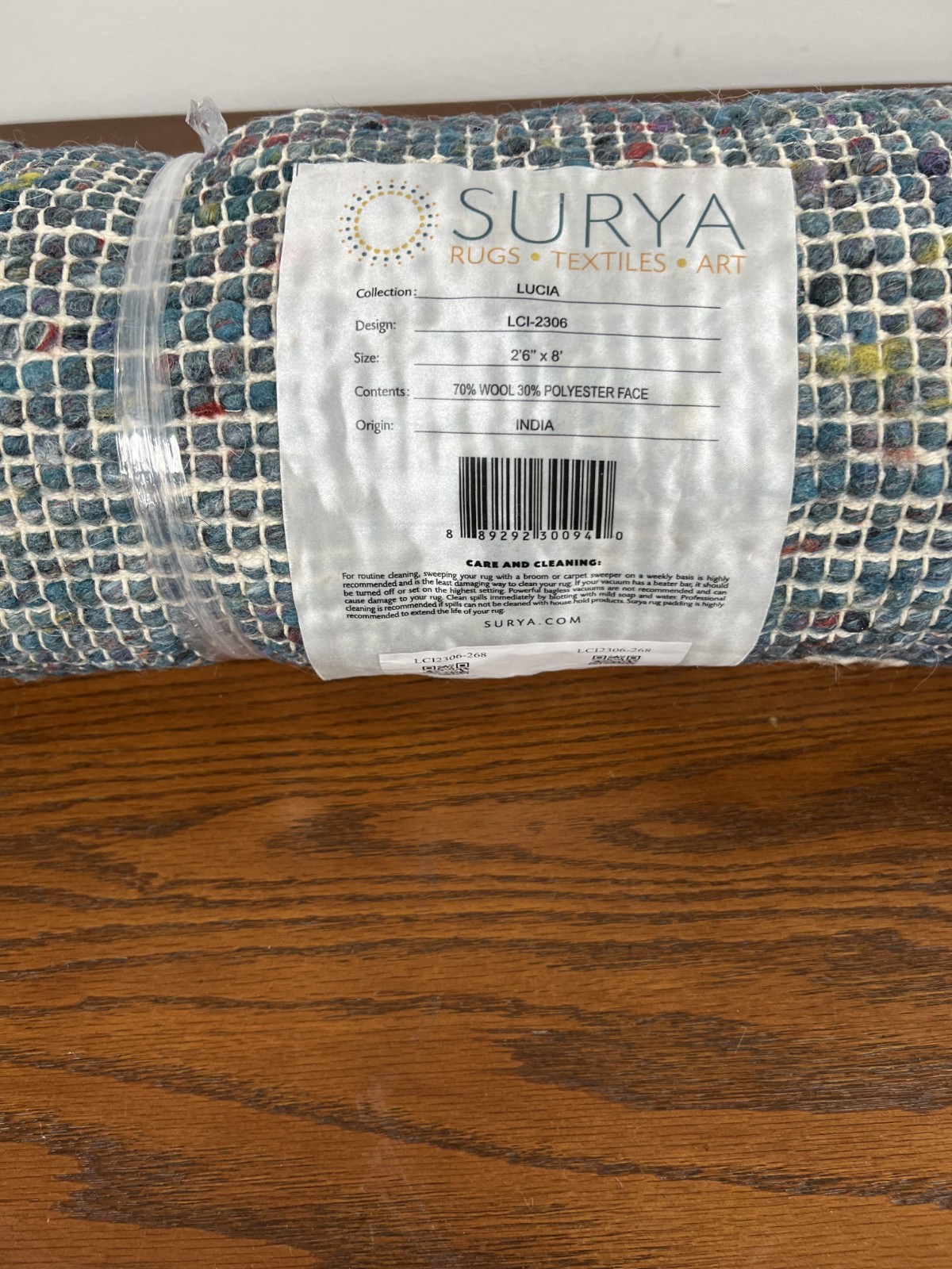 Surya Cottage Lucia Wool And Polyester 2’6″ x 8′ Runner Rug LCI2306-268