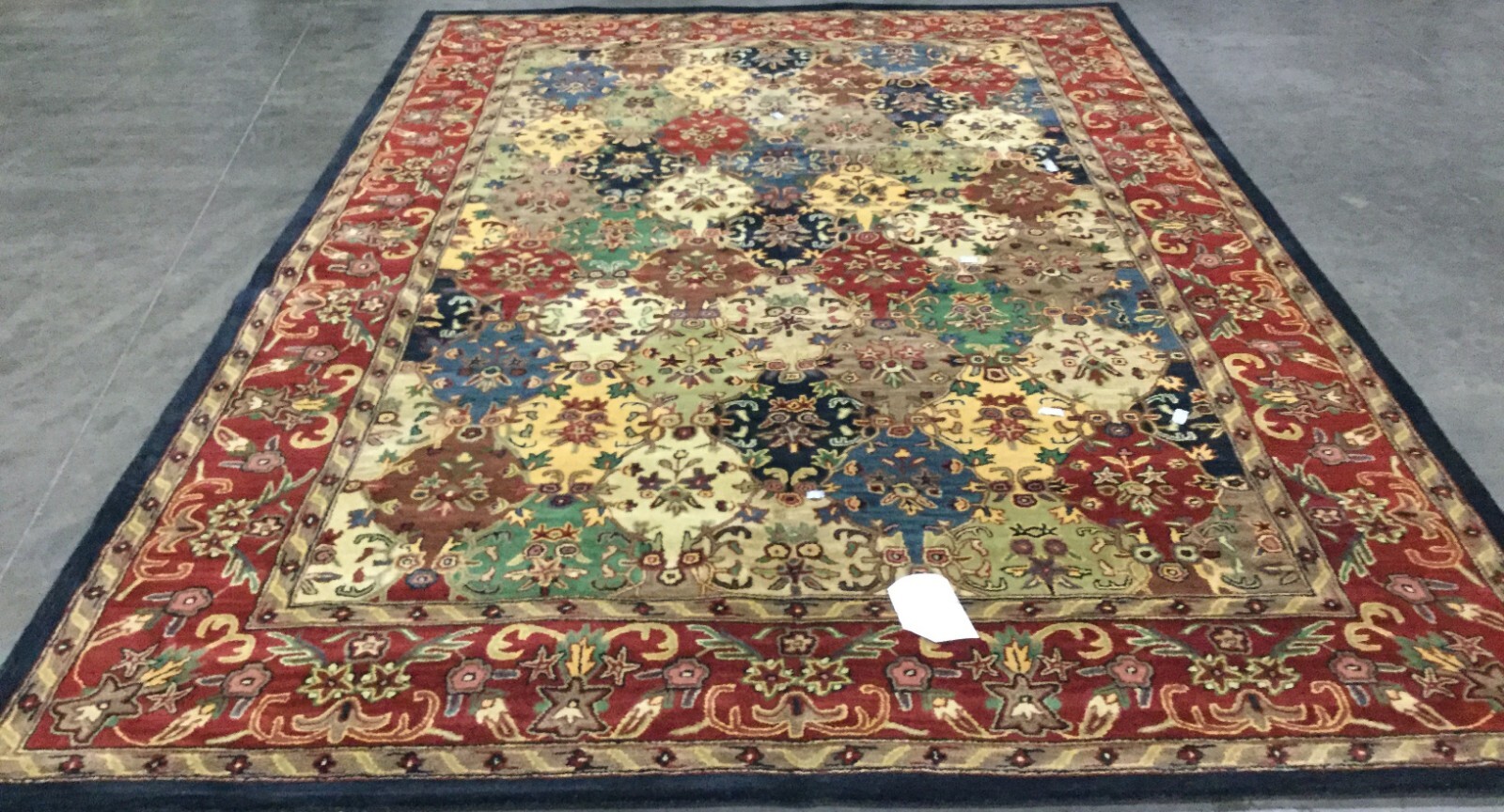 MULTI / BURGUNDY 9′-6″ X 13′-6″ Hole in Rug, Reduced Price 1172655159 HG911A-10