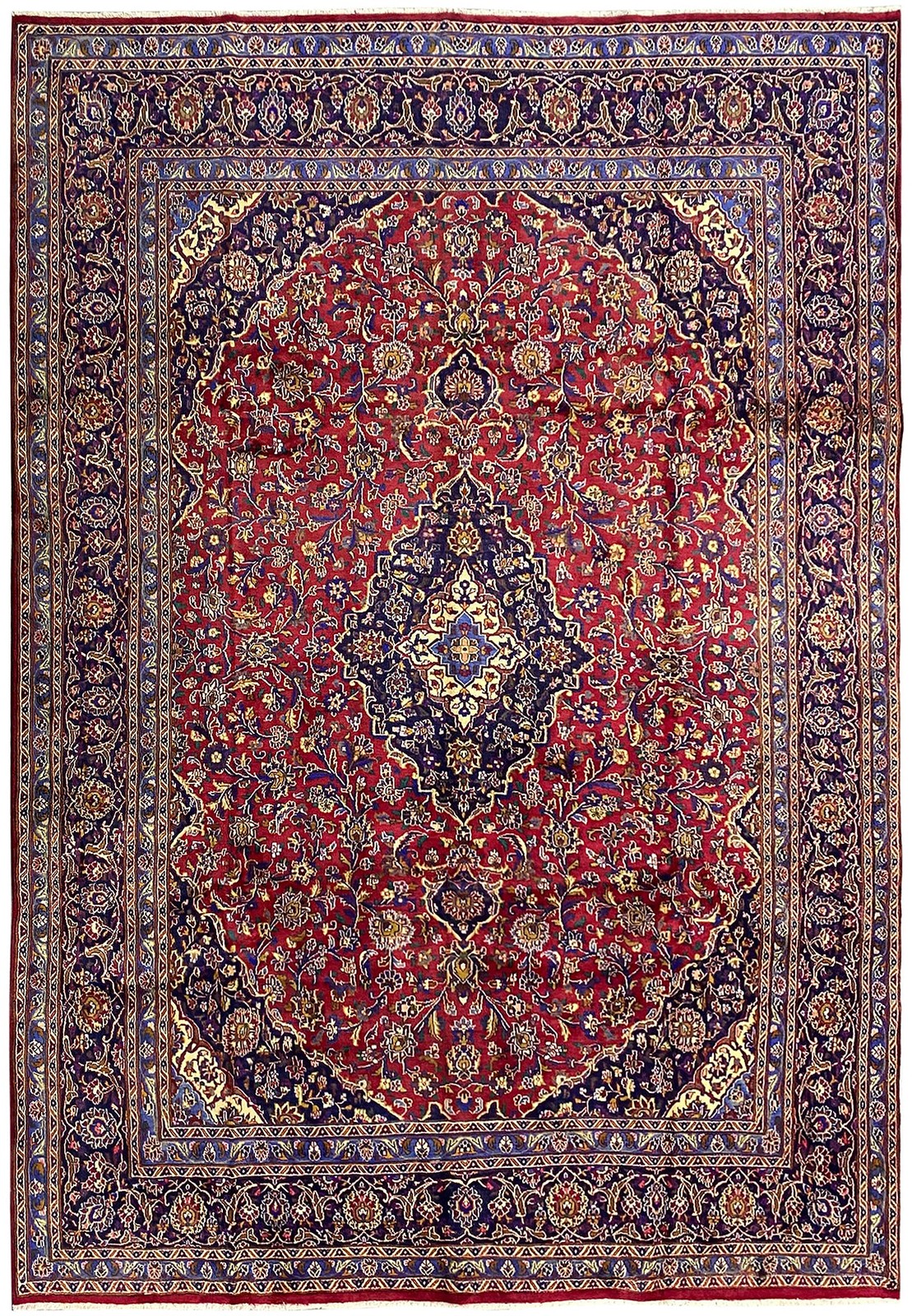 9.5 x 12.5 Perrsian Kasha Traditional Irran Clearance Rug #F-6977