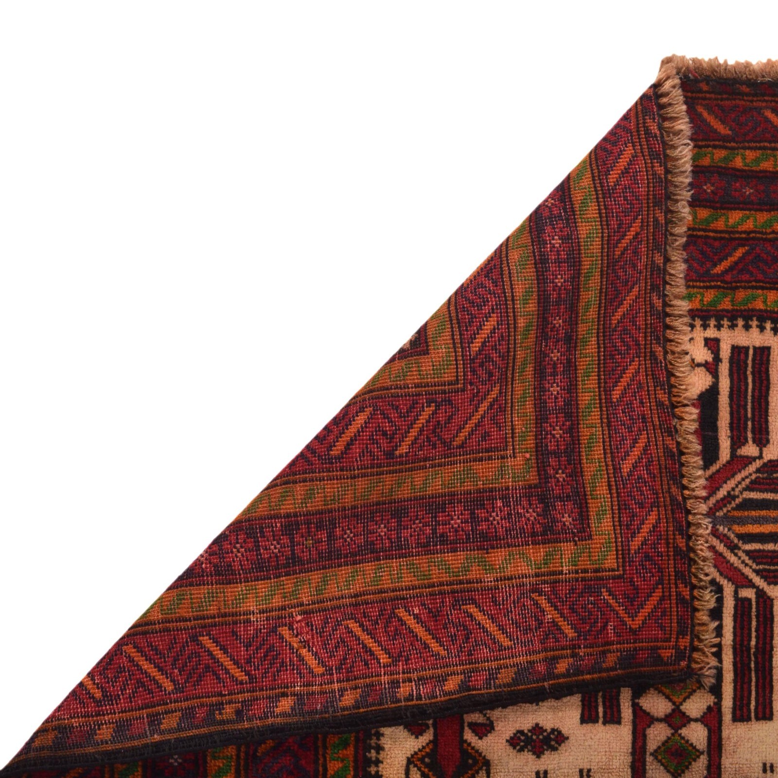 Nomadic Afghan Rug Wool Prayer Rug, 2’11×4’10 ft Oriental Handmade Carpet G35429