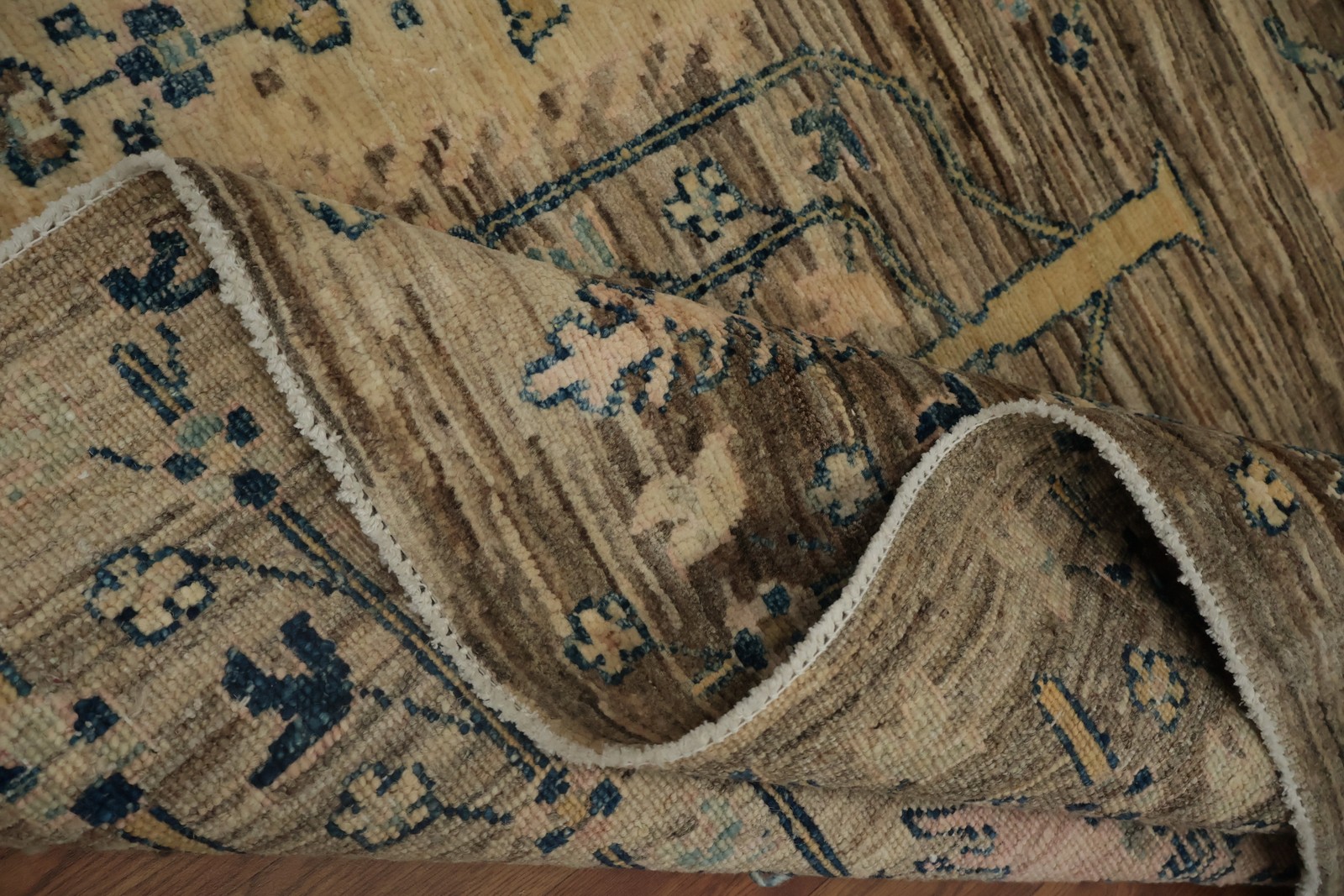 Artistic Tree Oushak Chobi Area Rug 8×10 Ft Hand-Knotted Oriental Wool Carpet