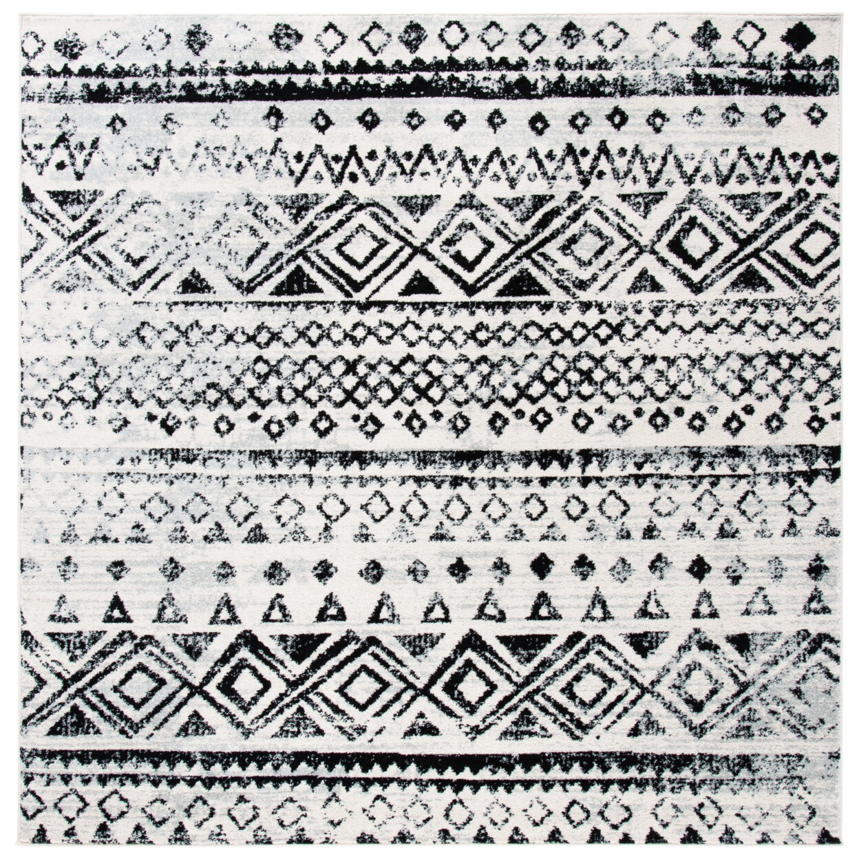 SAFAVIEH Mercer Collection MRE415A Ivory / Charcoal Rug