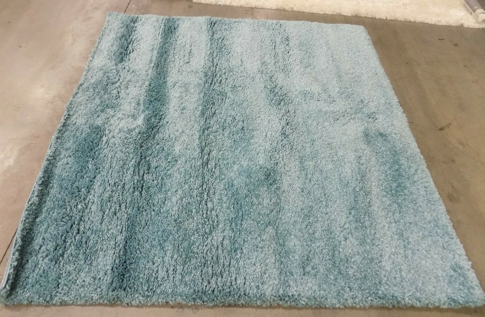 AQUA BLUE 5′-1″ X 5′-1″ Square Back Stain Rug, Reduced Price SG180-6060-5SQ