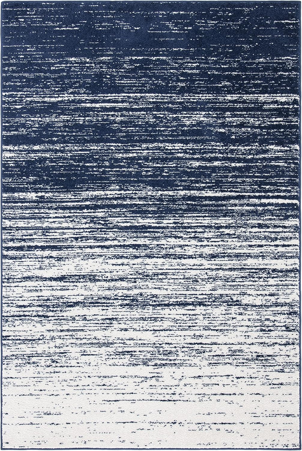 SAFAVIEH Adirondack Collection Accent Rug – 2’6″ X 4′, Navy & Ivory, Modern Ombr