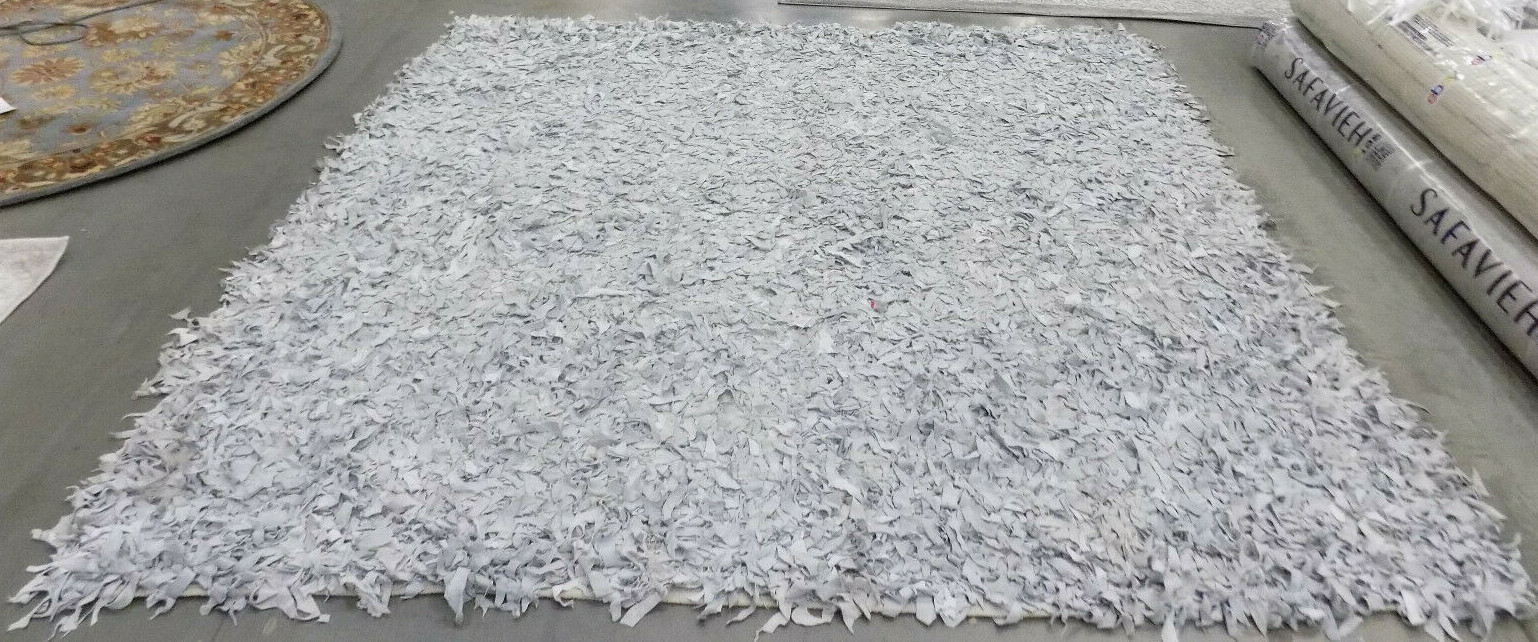 WHITE 8′ X 8′ Missing Patches Rug Reduced Price 1172579831 LSG511C-8SQ