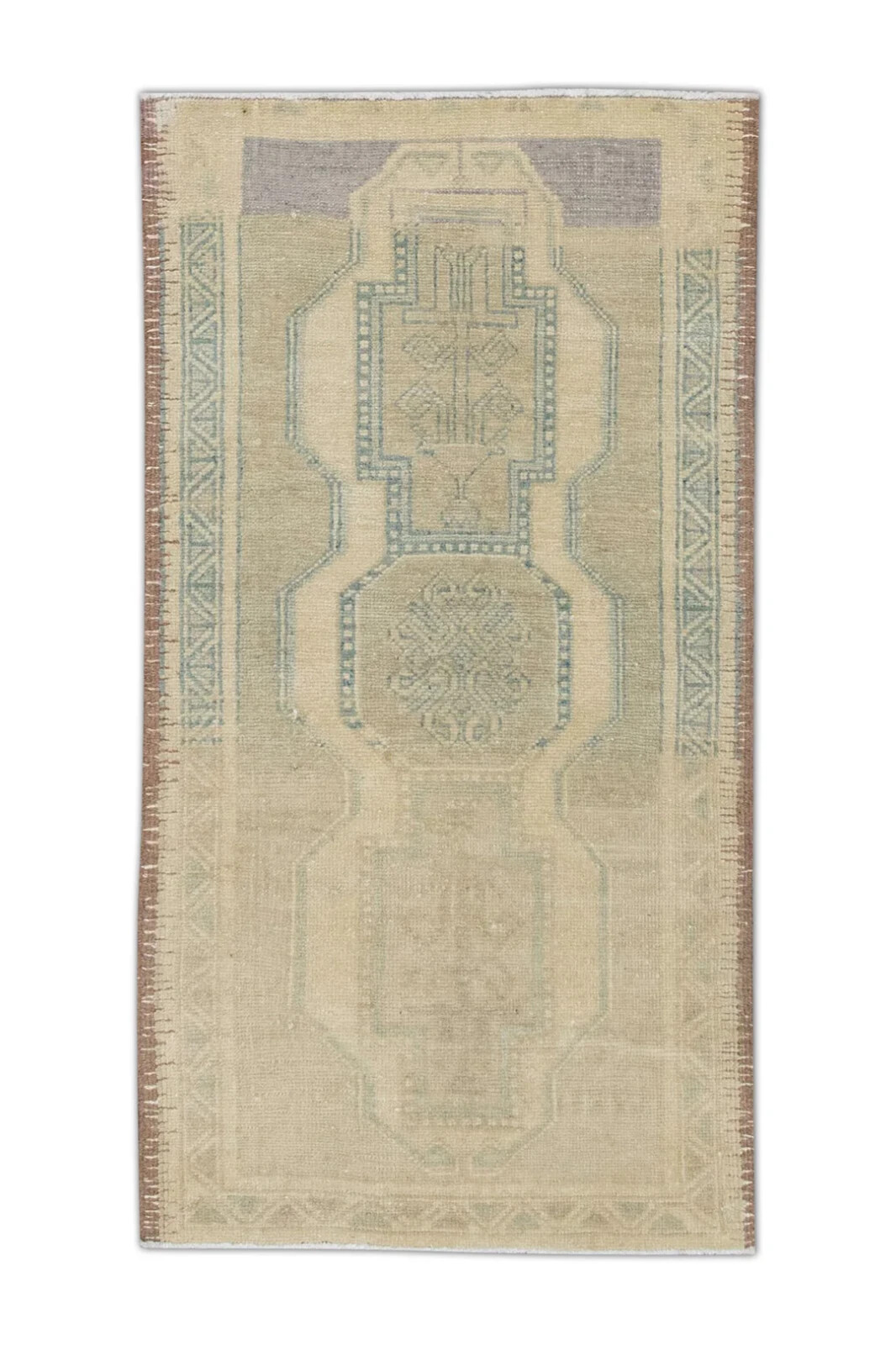 Oriental Hand Knotted Vintage Turkish Mini Rug 1’9″ x 3’4″ #95