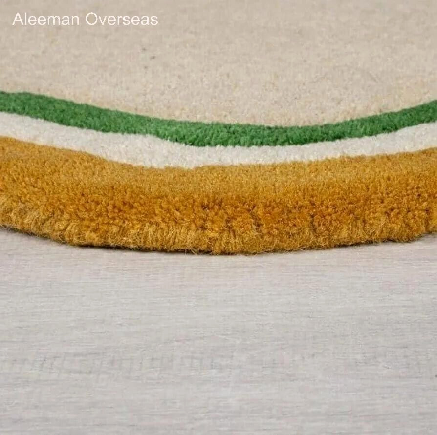 Irregular Modern Hand Tufted 100% Wool Cozy Warm Area Rugs For Home Living Room