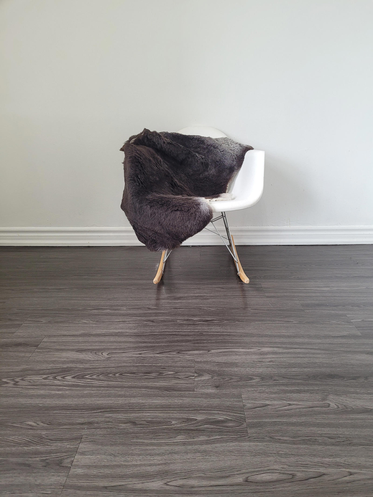 Sheepskin rug, soft Dense wool rare color 100% natural #B671