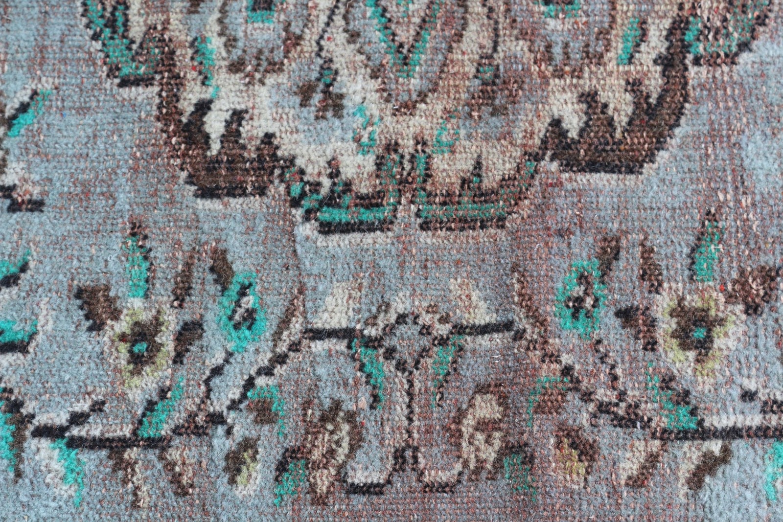 5,3×9 ft Vintage Rug, Turkish Rug, Blue Oriental Wool Rug