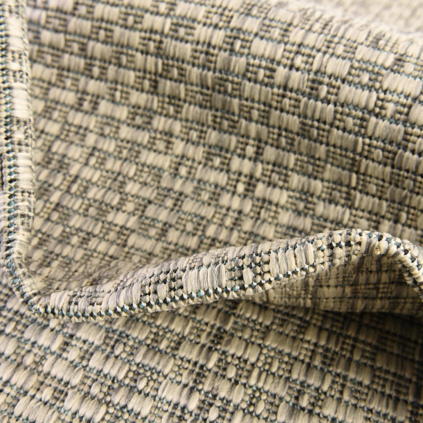 Unique Loom Collection Casual Transitional Solid Heathered Indoor/Outdoor