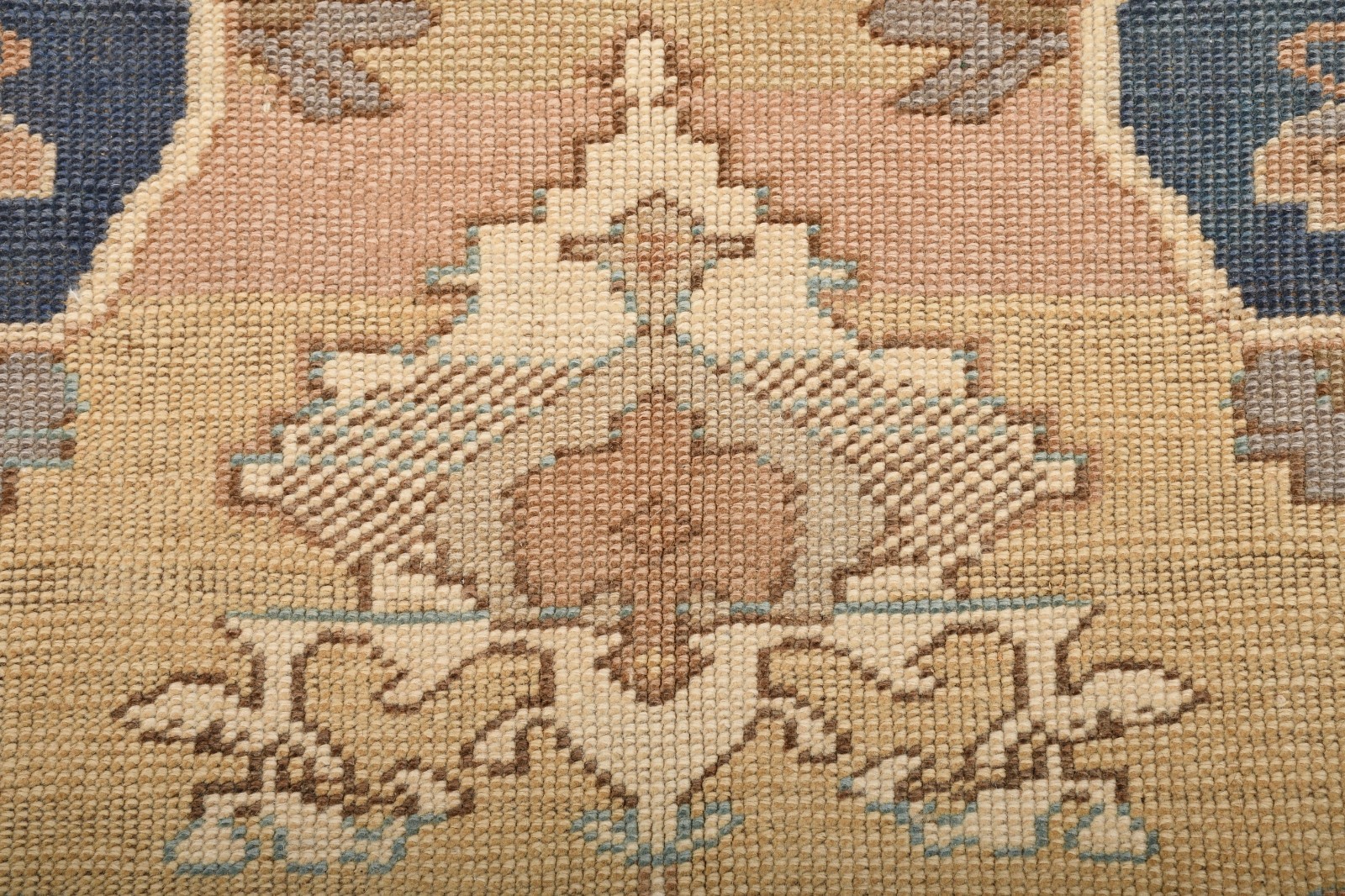 Beige Turkish Vintage Hereke Rug 4×8 Hand-Knotted Wool Carpet