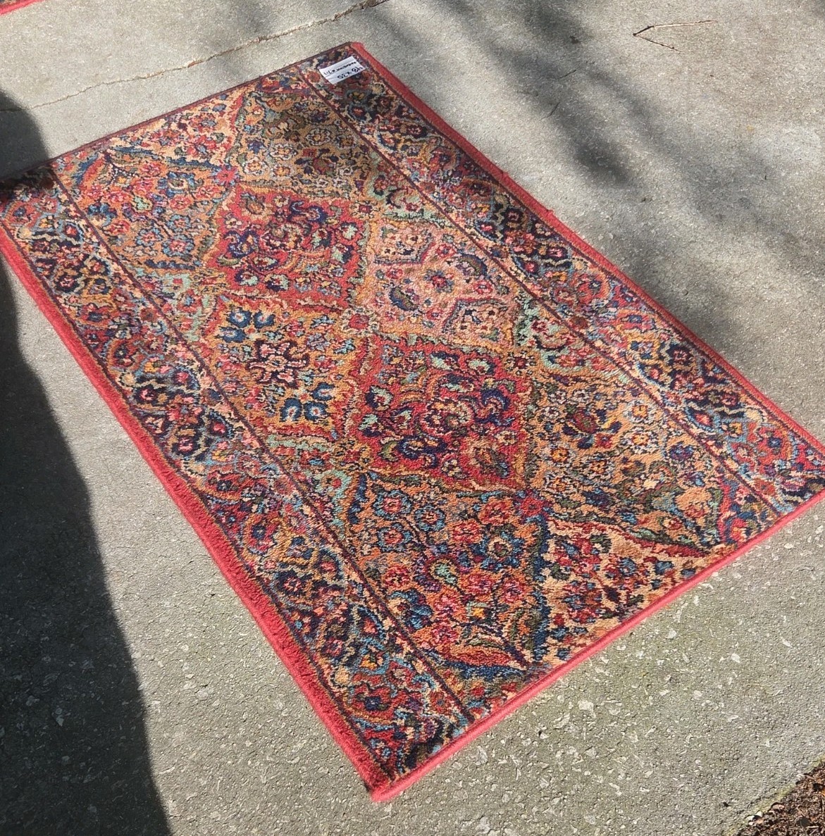 Vintage Karastan Kirman Multi Color Panel #717 Rug / Runner 48 X 30