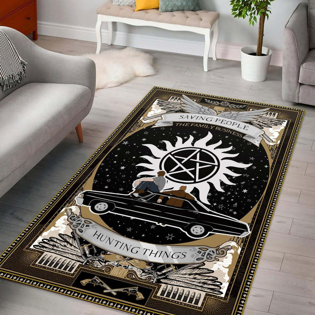 Supernatural Rug Personalized Regtange Rug Carpet
