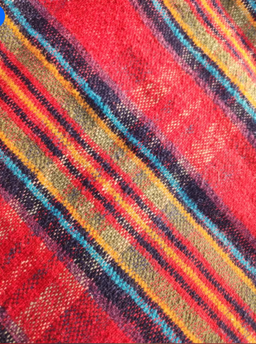 Loomed plaid wool rug stark carpet – Log Cabin Red – Interior Design