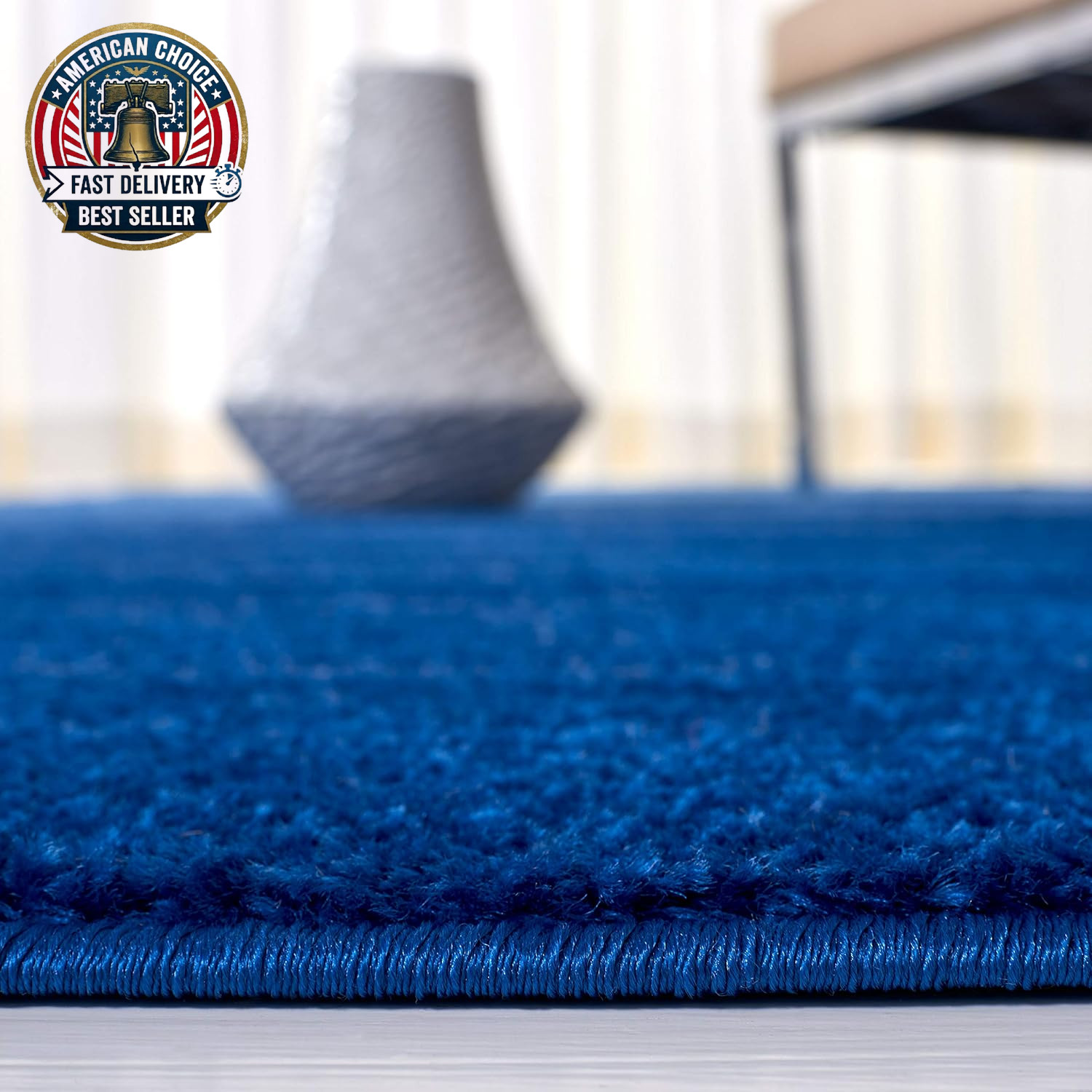 SAFAVIEH Area Rug 8X10 – Adirondack Collection – Large – Light Blue & Dark Blue,