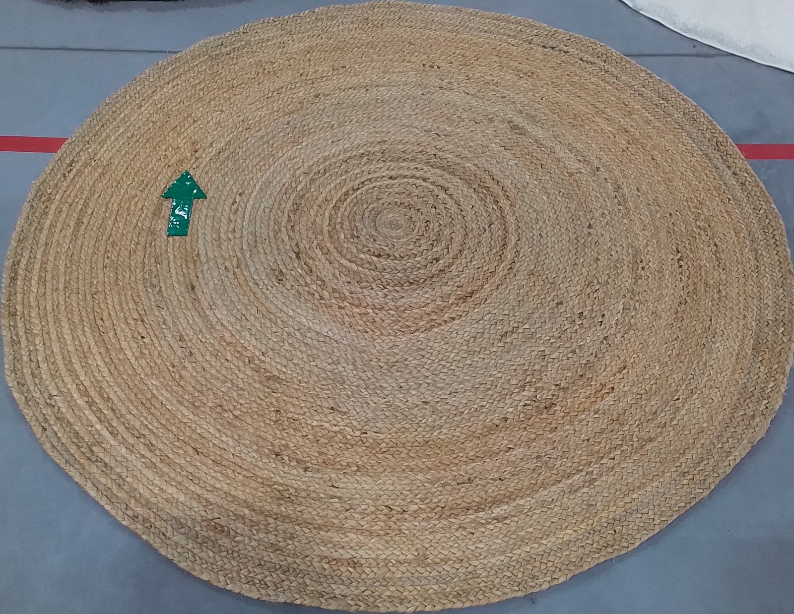 NATURAL 5′-0″ x 5′-0″ Broken Thread Rug, Reduced Price 3172810800 CAP252A-5R