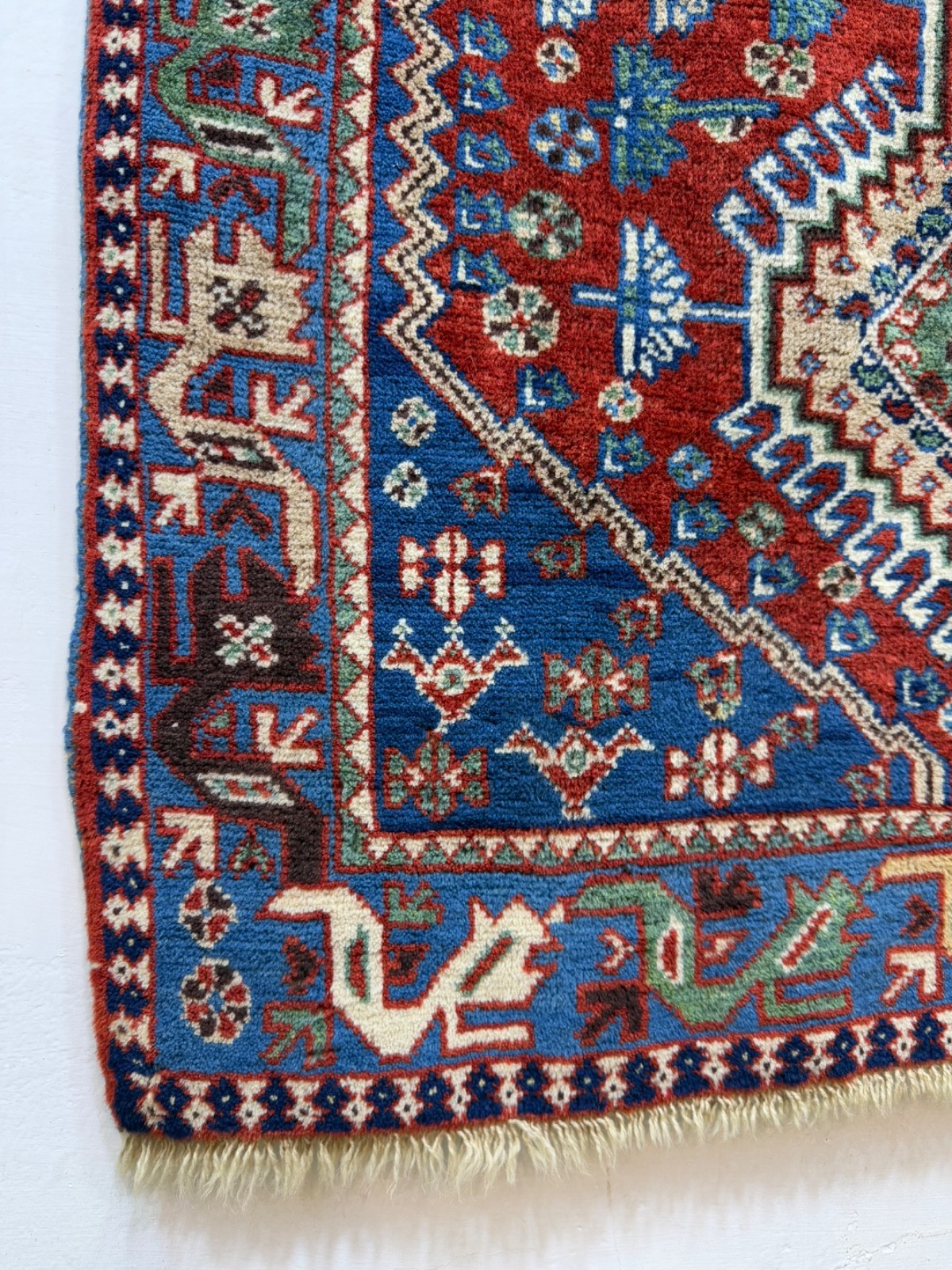 Vintage Fabulous Hand Knotted Oriental Wool Rug Carpet Floor Covering Floor Area