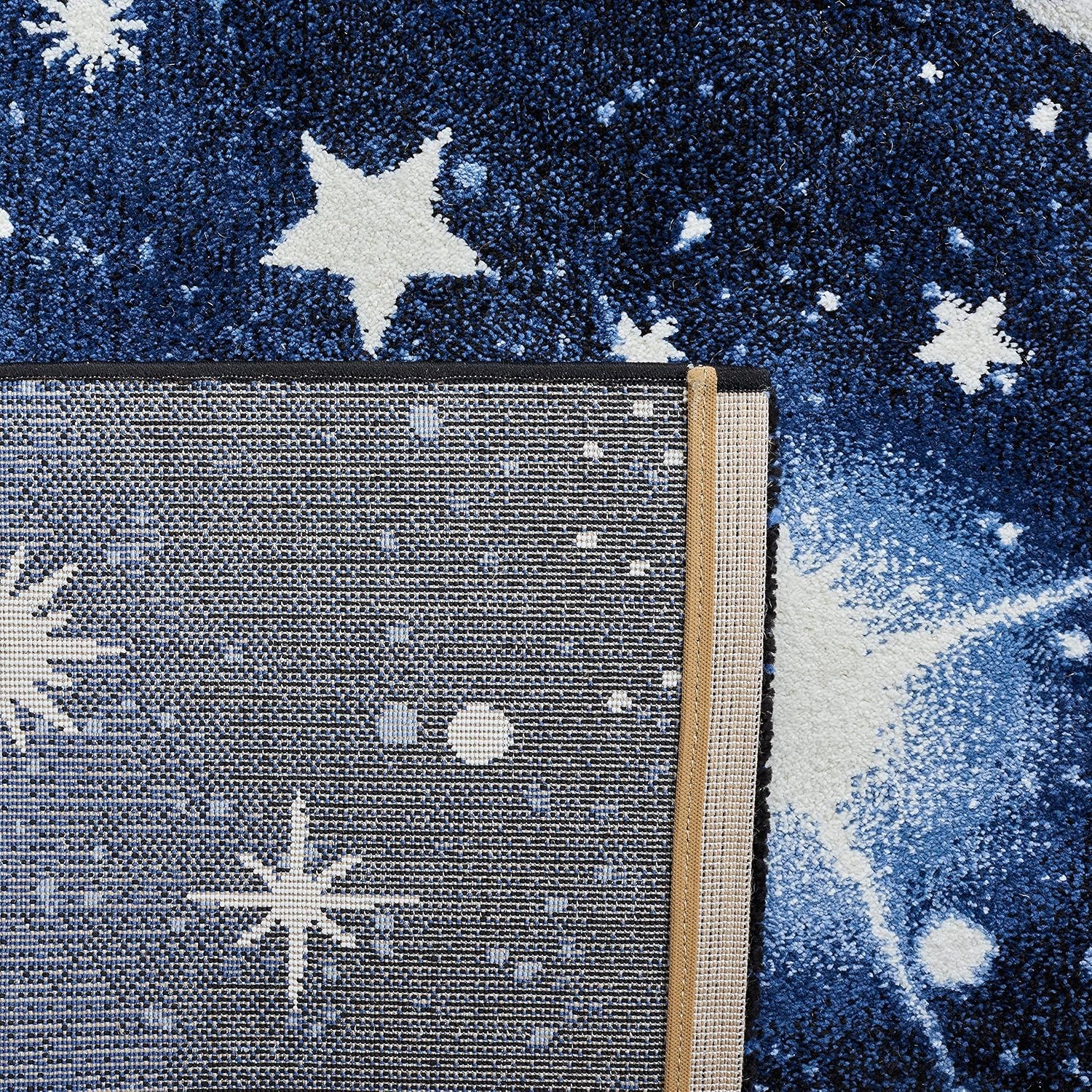 Carousel Kids Collection 8′ Round Dark Blue/Light Blue CRK122M Outer Space