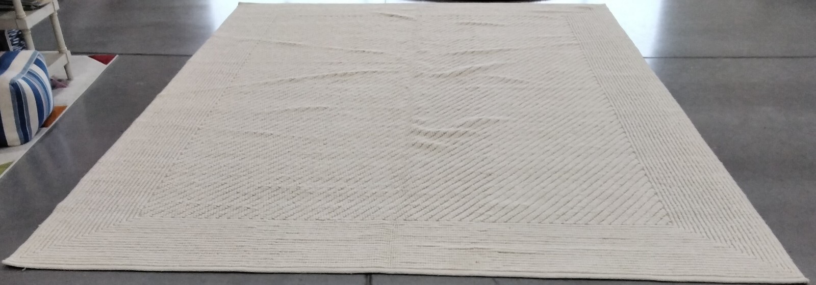 IVORY 9′ X 12′ Back Stain Rug, Reduced Price 1172757946 NAT450A-9
