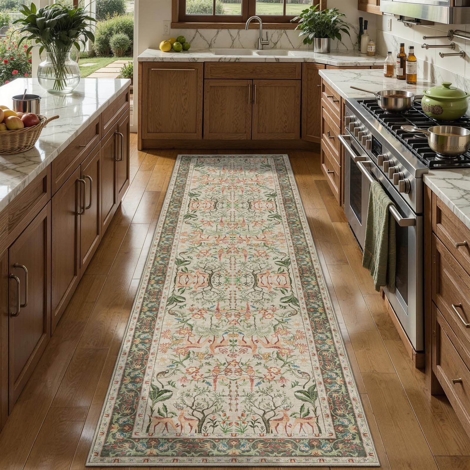 Serissa 2X8 Hallway Runner Rug Non Slip Vintage Washable Kitchen Rugs Boho