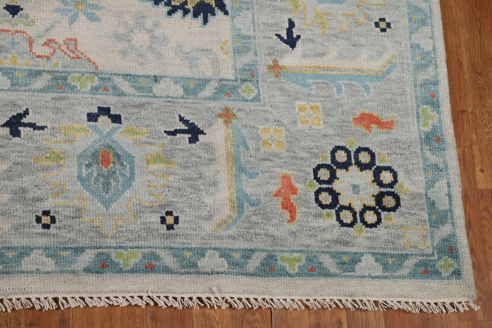 Elegant Handwoven Oushak Indian Rug Living Room Carpet 9×12 ft