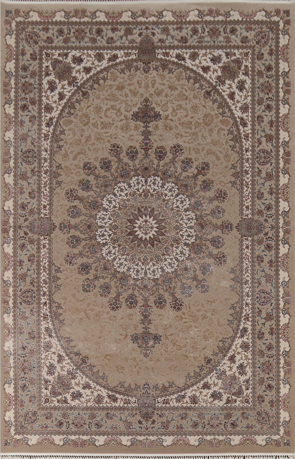 Victorian Style Floral Living Room Area Rug 7×10 ft Silk Oriental Turkish Carpet