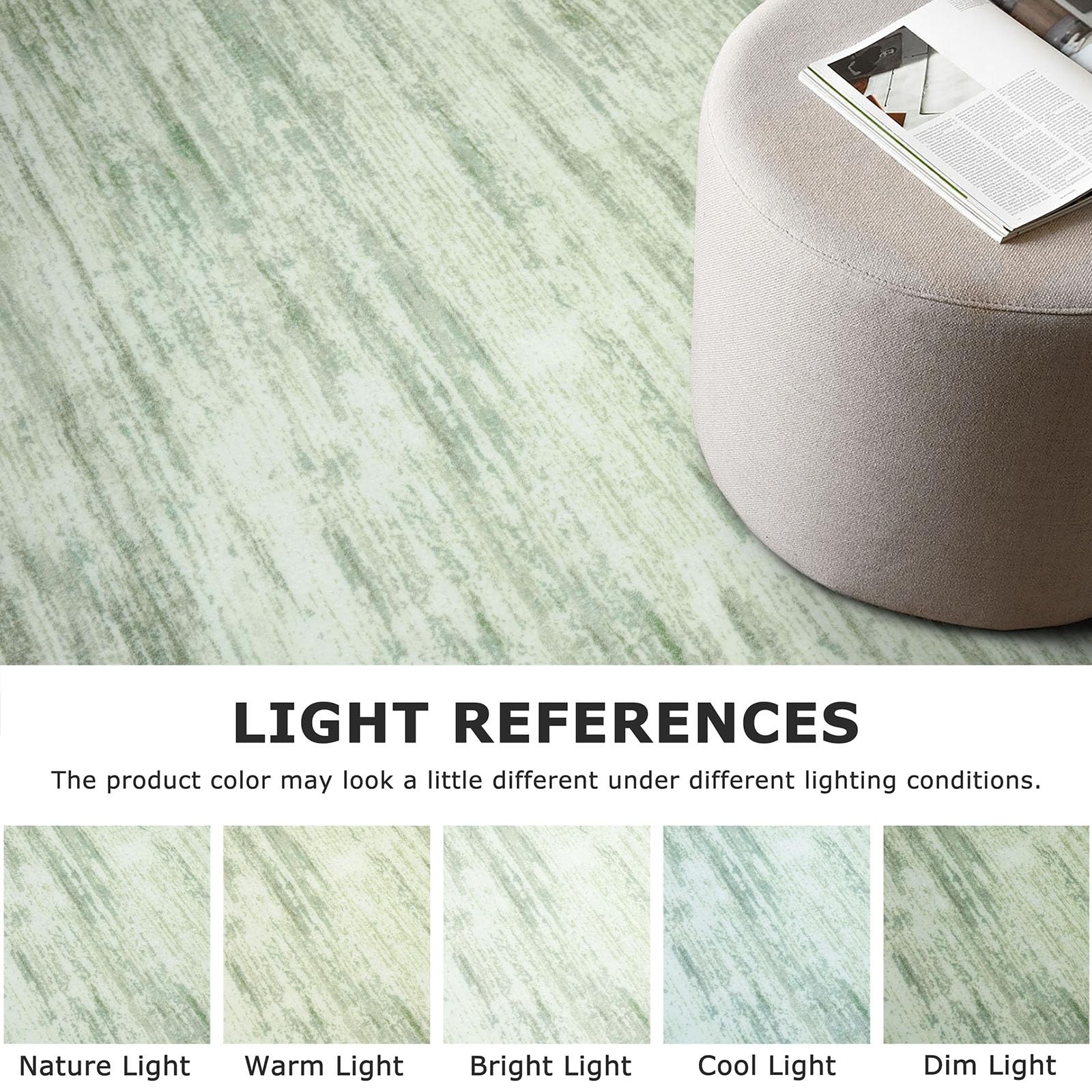 SIILOOM 2×3 Modern Abstract Rug for Entryway, Lime Green Super Soft Small Are…