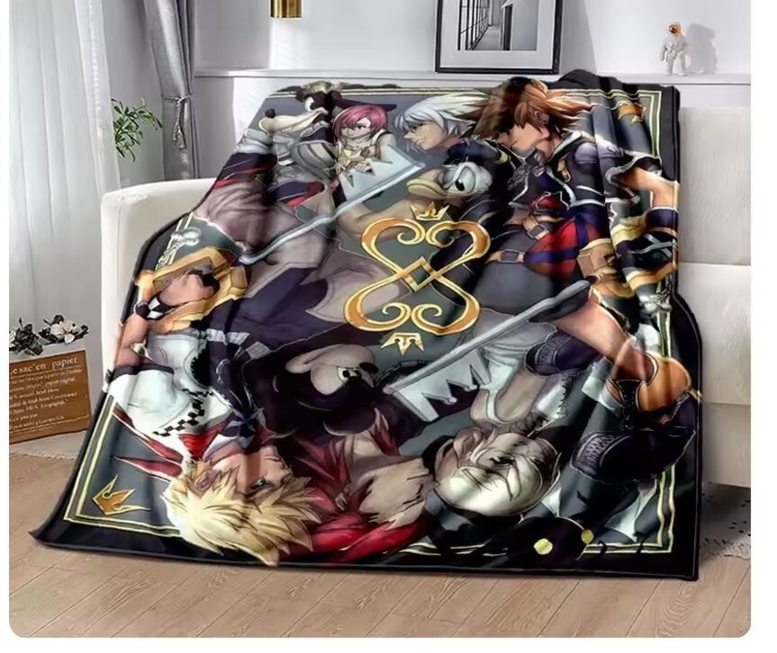 Kingdom Hearts Blanket 200 x 150CM Thick Blanket Quilt