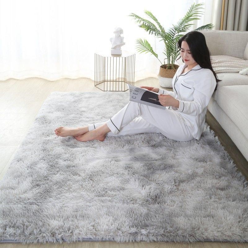 Fluffy Large Carpet Living Room Plush Lounge Rug in the Bedroom Floor Mat Soft V