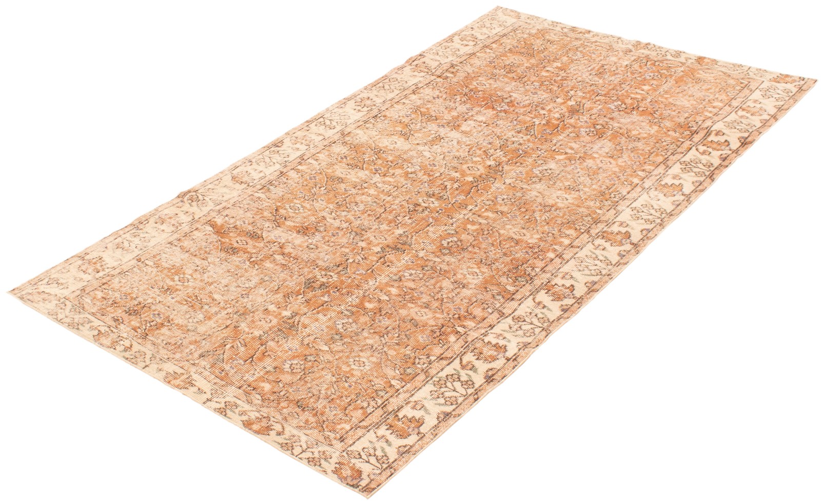 Vintage Traditional Hand-Knotted Area Rug 4’8″ x 8’5″ Oriental Wool Carpet