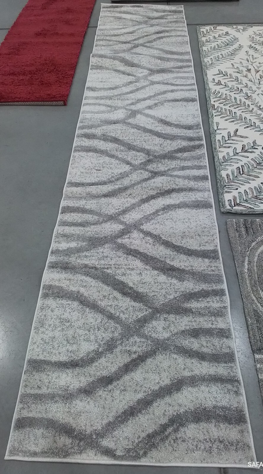 CREAM / GREY 2′-6″ x 12′-0″ Flaw in Rug, Reduced Price 1172775735 ADR125C-212