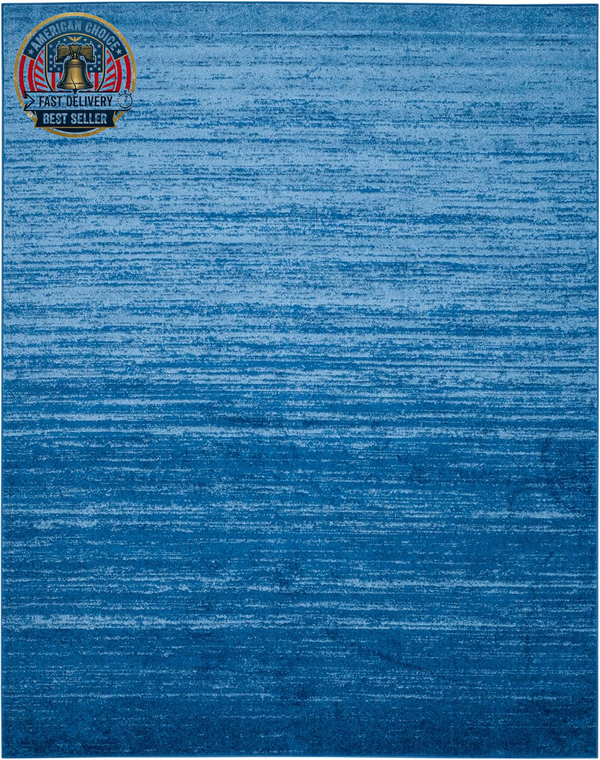 SAFAVIEH Area Rug 8X10 – Adirondack Collection – Large – Light Blue & Dark Blue,