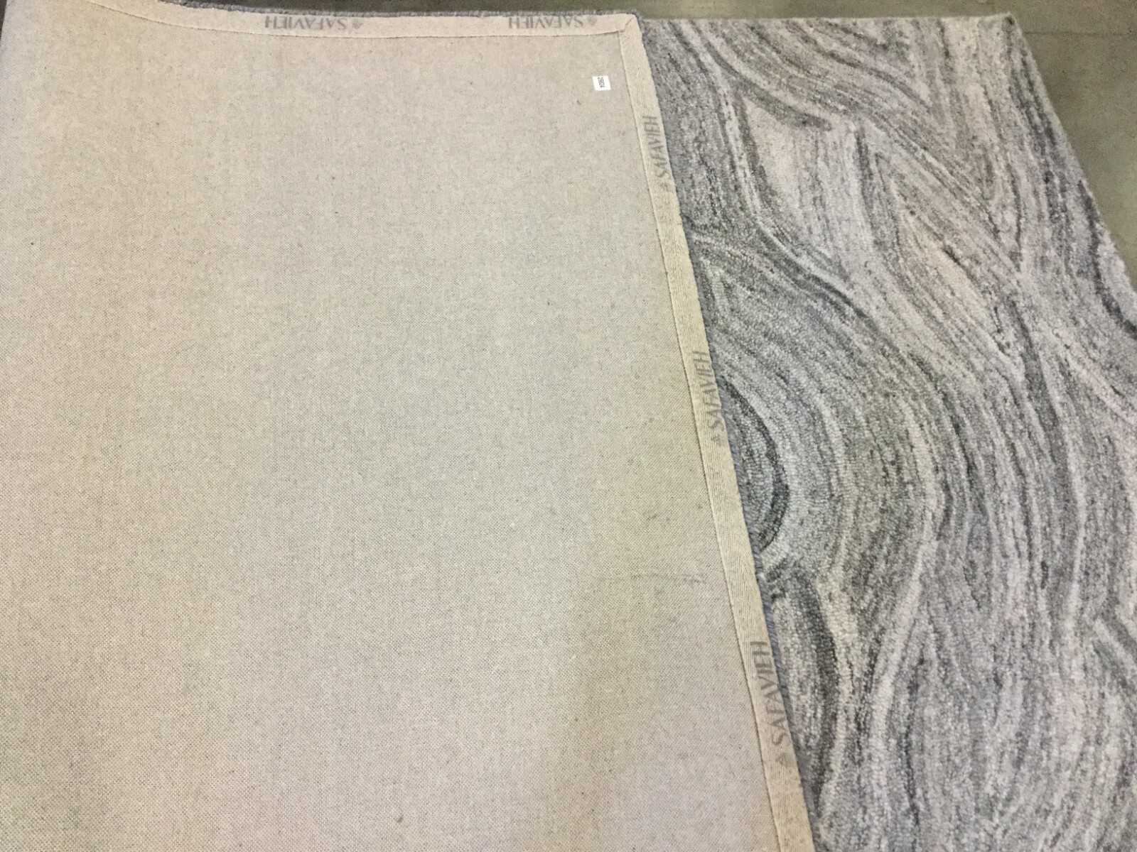 DARK GREY / BLACK 6′ X 9′ Back Stain Rug, Reduced Price 1172660368 ABT148H-6