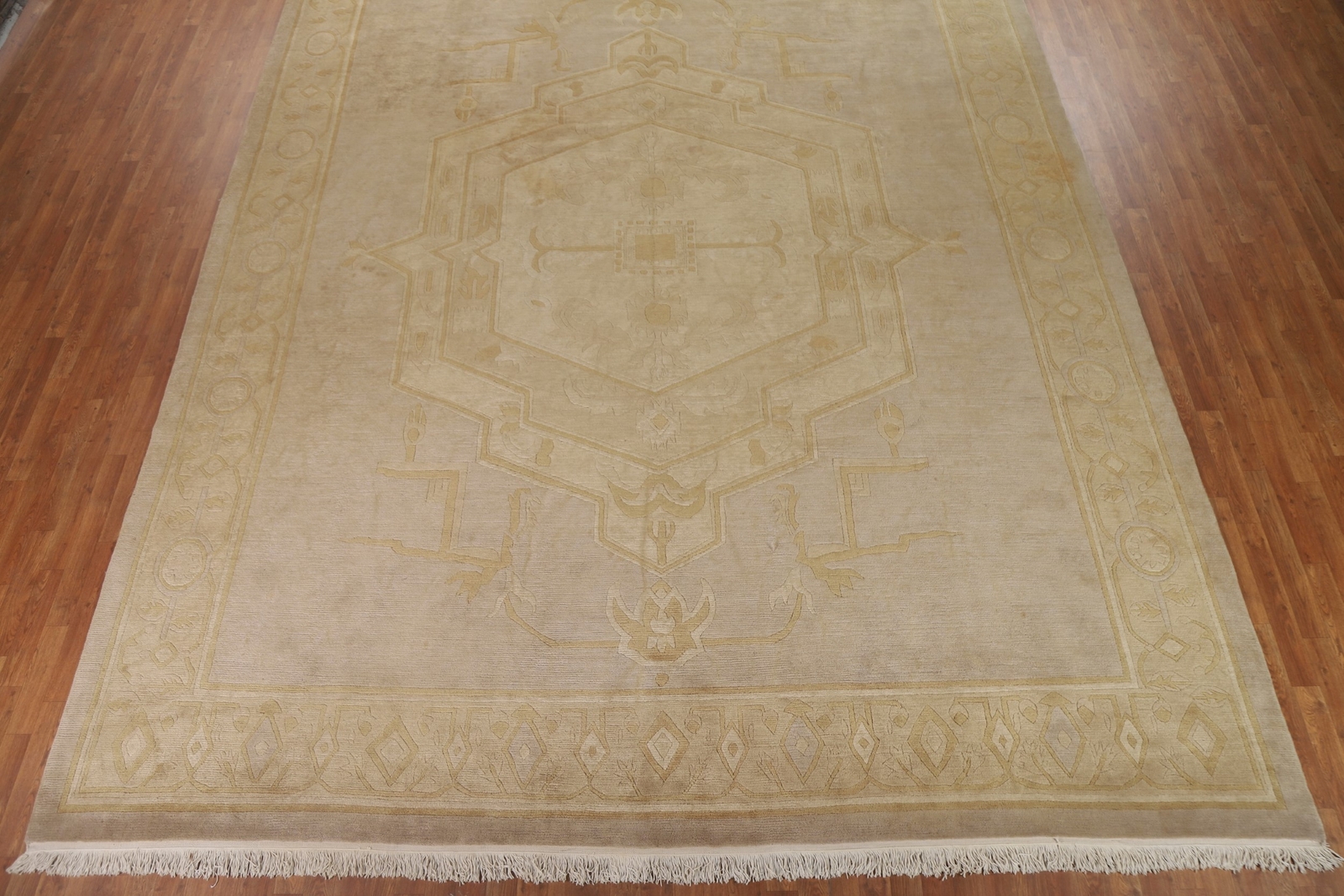 Vegetable Dye Nepalese Large Rug 12×15 Handmade Wool Oriental Carpet