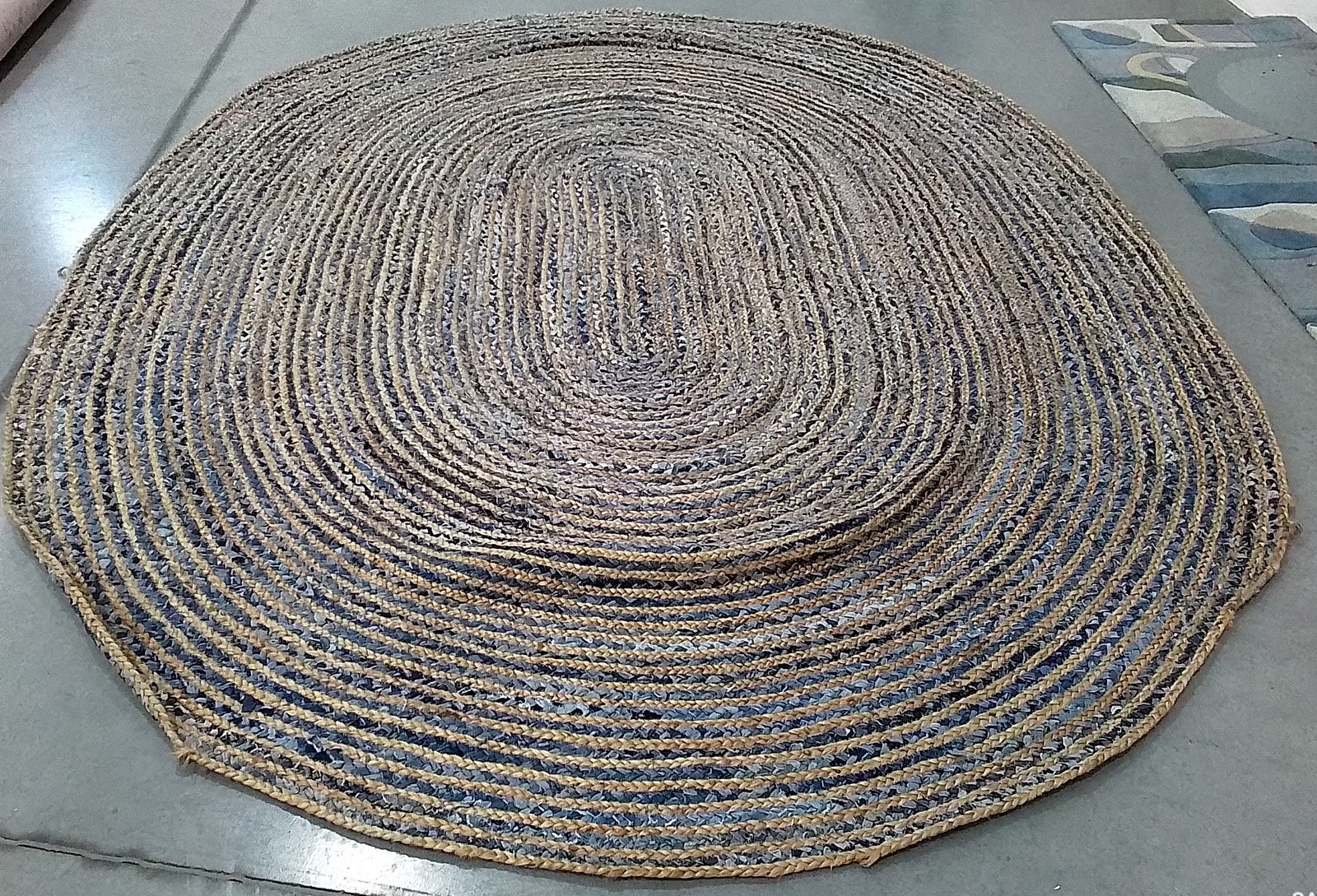 NATURAL / BLUE 8′-0″ x 10′-0″ Flaw in Rug, Reduced Price 1172791126 CAP250A-8OV