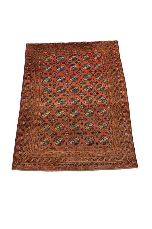 Rust wool Handmade Vintage Carpet Living Room Turkish Orange Hand Knotted Rug