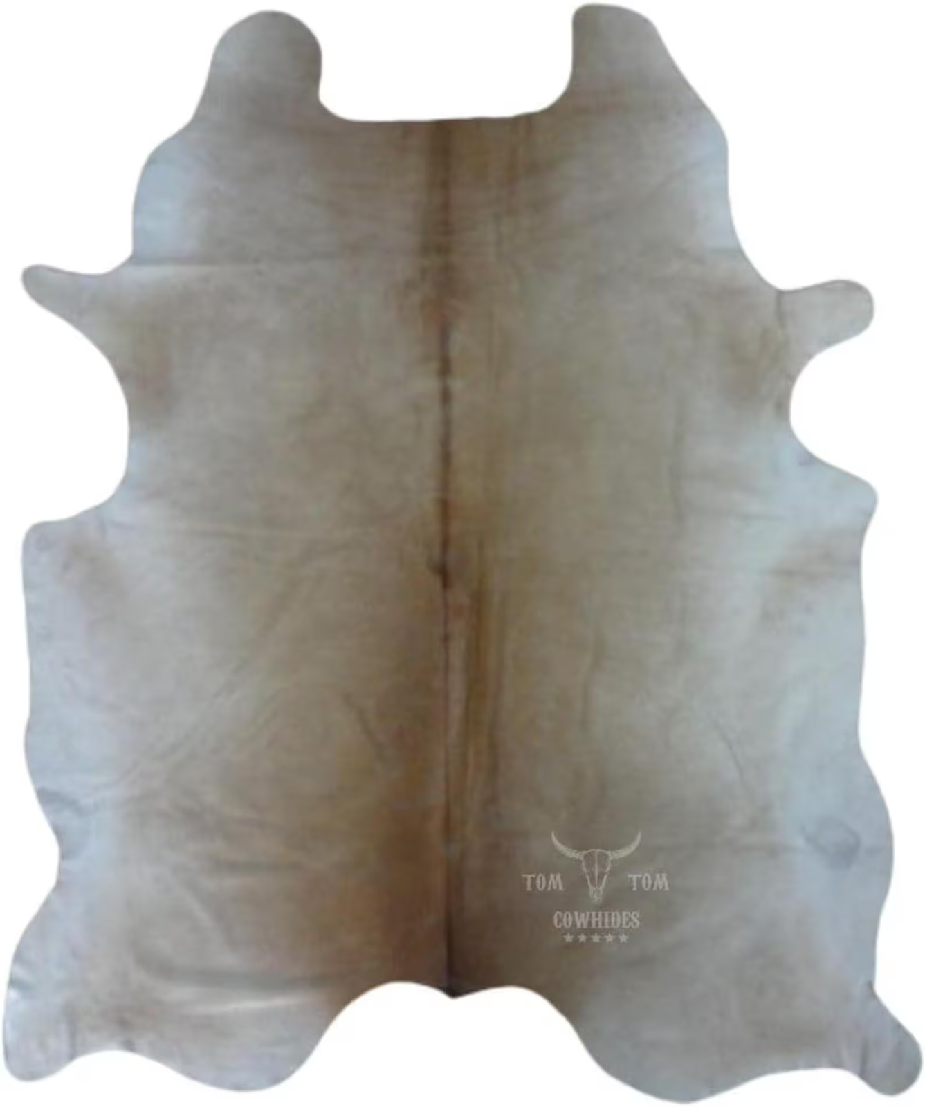Cowhide Rug Butter Blonde | 7×6 ft Natural Leather
