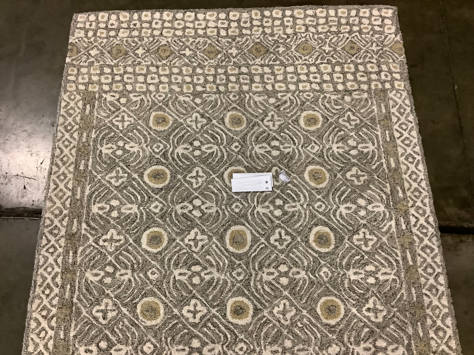 CHARCOAL / IVORY 4′ X 6′ Flaw in Rug, Reduced Price 1172665526 MLP801H-4