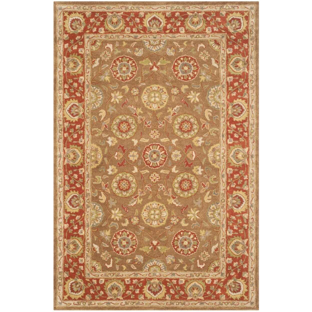 SAFAVIEH Heritage HG963A Handmade Beige / Rust Rug