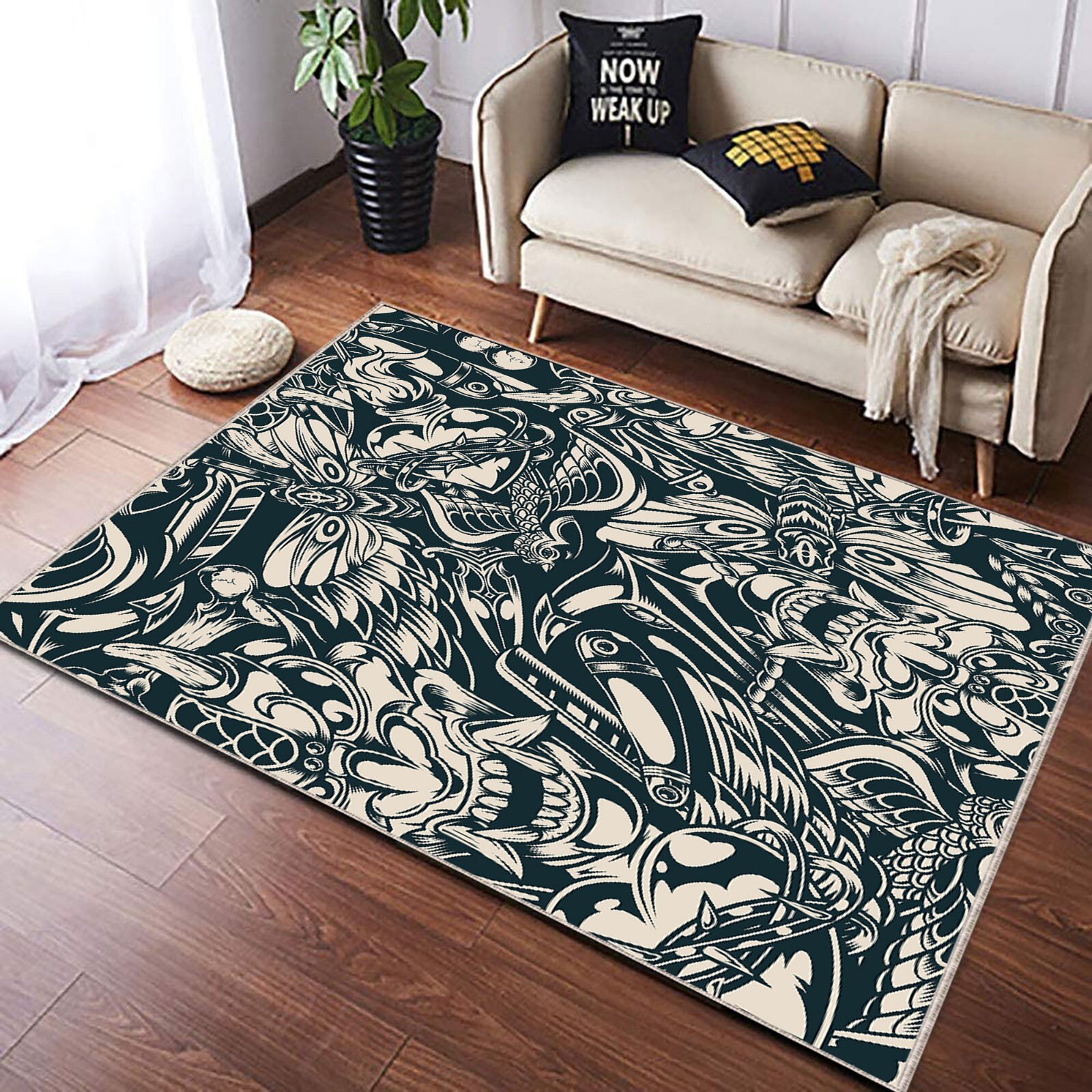 Tattoos Dragon Rug, Irezumi, Japanese Dragon Rug, Japanese Dragon Drawing Rug