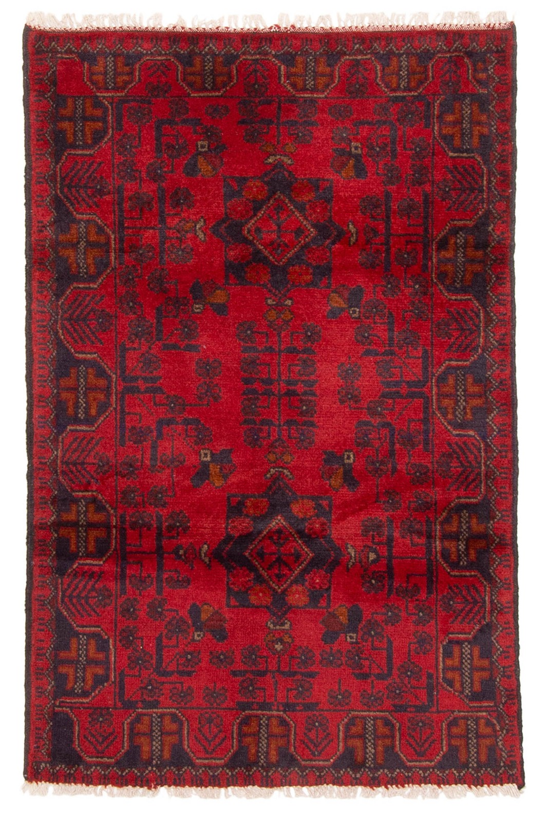 Traditional Hand Knotted Oriental Area Rug 2’6″ x 3’11” Wool Carpet